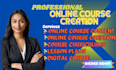 create online course content, course creation, ebook online course, lesson plan