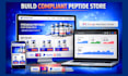 build fda compliant peptide website and google merchant center