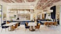 design modern cafe, coffee shop, restaurant, and bakery interior in 3d