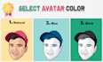 draw custom cartoon vector portrait avatar for social media