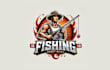create awesome fishing mascot logo with creative concepts
