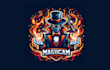 make unique magician mascot logo with creative concepts