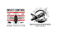 design unique bee pest control logo