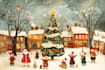 draw watercolor christmas card