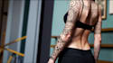 create sleeve tattoo design in geometric style