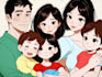 design a professional disney family portrait