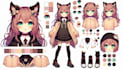 draw anime character sheet for you