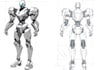 create  mecha robot character concept