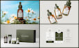 design modern minimalistic product label and packaging