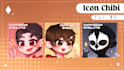 make it a chibi style icon