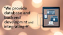 develop a secure mobile app backend, app database, and integrate google apis