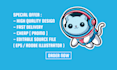 create cute 2d cartoon characters, mascot, and logo