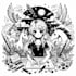 draw simple black and white illustration
