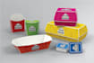 do modern packaging box design and 3d mockup