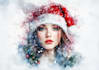 create your amazing watercolor christmas portrait