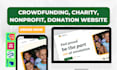 build nonprofit charity fundraising website, crowdfunding website