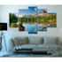 do high quality customized five panel wall  art