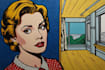 draw a retro pop art roy lichtenstein style