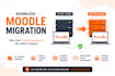 migrate moodle website to a new host or domain
