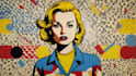create a retro pop art roy lichtenstein style