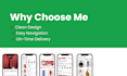 design professional user friendly uiux