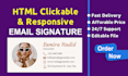create a clickable html email signatures and professional templates