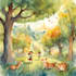 draw digital watercolor children book illustration