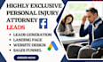generate personal injury leads lawyer leads law firm   attorney leads website