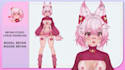 draw and rig male and female 3d vtuber model, live2d commission, live2d showcase