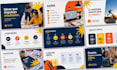 design professional pitch deck and business presentation