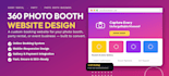 build photo booth website, party rental website, 360 photo booth website