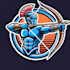 do modern style for archer e sport mascot logo with express delivery