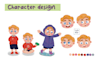 create unique character designs for picture book