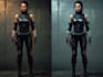 design stunning sci fi, cyberpunk, digital portrait