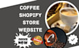 build coffee shopify coffee website brand tea product package label design store