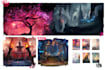design concept art, characters and environments