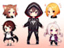 draw your character into cute chibi illustration