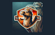 do unique bactrian camel mascot logo with free source file