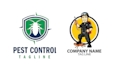 create amazing mascot pest control logo