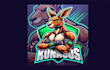 design amazing kangaroo mascot logo with express delivery