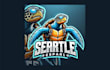 do awesome sea turtle mascot logo with new concepts