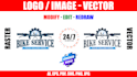 modify and redraw any logo