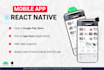 develop android and IOS app in react native expo