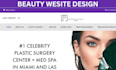 design beauty website spa website skincare website