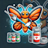 do make with batter fly bird mascot logo design with company