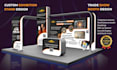 design trade show booth design backdrop exhibition tradeshow banner booth design