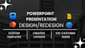 do powerpoint redesign powerpoint presentation PPT template presentation folder