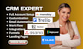 setup asana monday crm workflow trello clickup zapier automation smartsheet crm