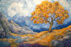 create 2d landscape and fantasy background