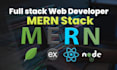 do website development as mern stack developer, full stack, front end ,backend
